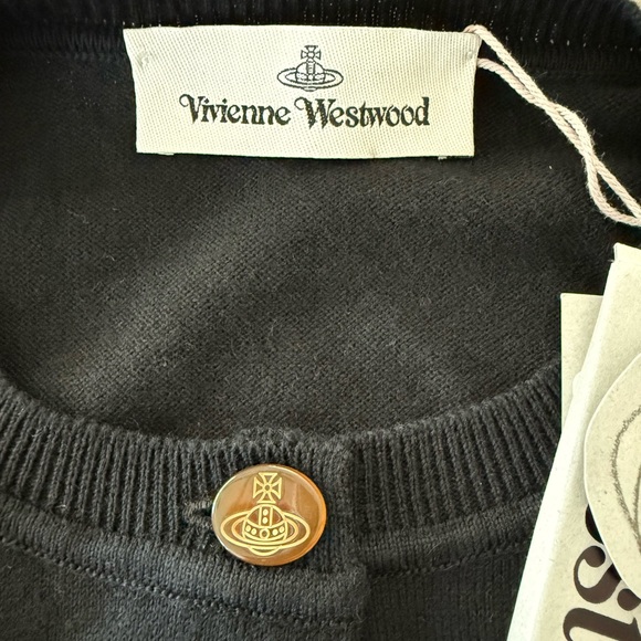 VIVIENNE WESTWOOD Black Bea Cropped Cardigan - Picture 5 of 10